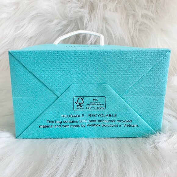 TIFFANY&CO. SMALL GIFT BAG BRAND NEW WITH MESSAGE CARD AND ENVELOPE - Picture 5 of 6